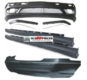 kit carrosserie look C32 AMG pour Mercedes Classe C W203 BERLINE 2000-2004 - GO1671250+51+62